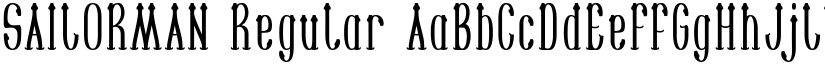 SAILORMAN Regular font