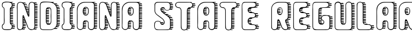 Indiana State Regular font