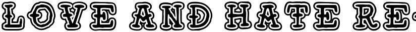 Love and Hate Regular font