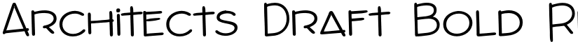 Architects Draft Bold Regular font