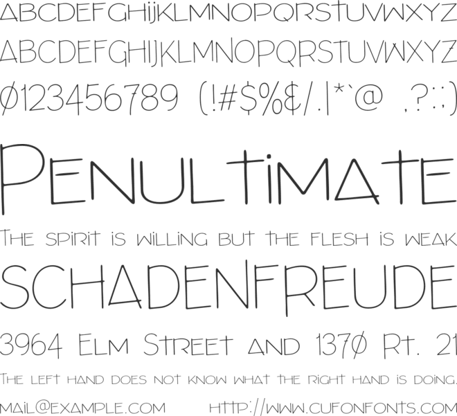Architects Draft font preview