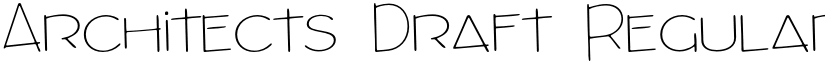 Architects Draft Regular font