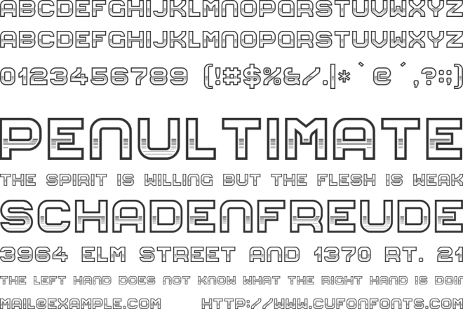 Eighties Monster font preview