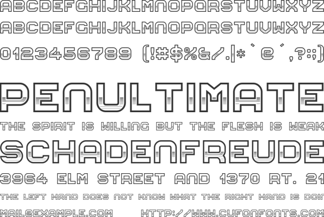 Eighties Monster font preview