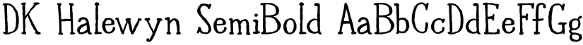 DK Halewyn SemiBold font