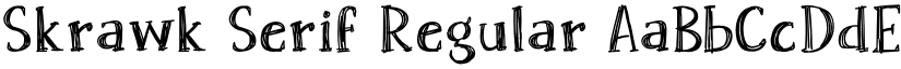 Skrawk Serif Regular font