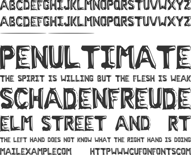 Cry_Baby font preview