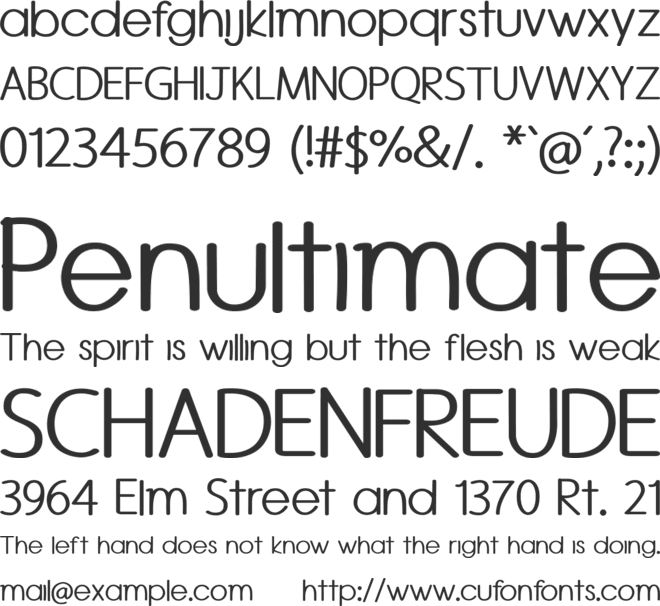 Rounded Vale font preview