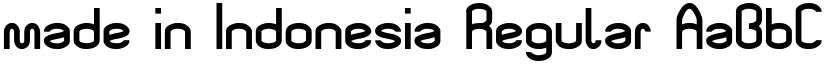 made in Indonesia font download
