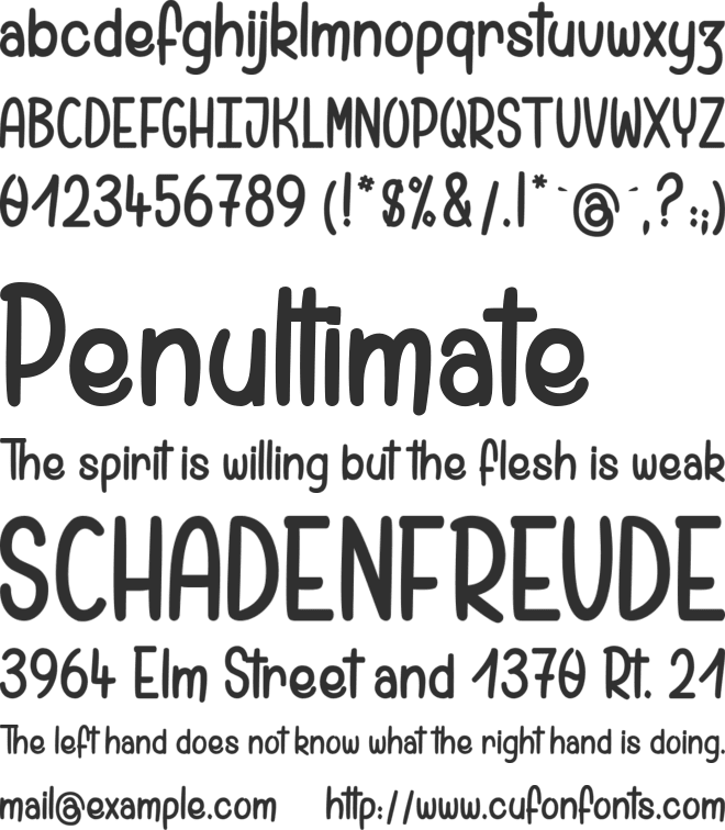 Pamela want a Bike to Ride font preview