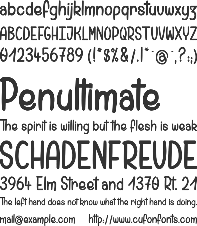 Pamela want a Bike to Ride font preview
