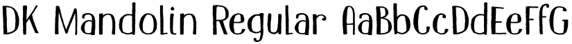 DK Mandolin Regular font