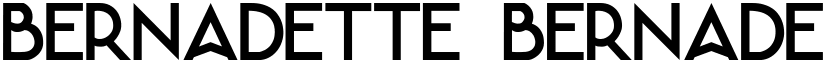 Bernadette Bernadette [Caps] font
