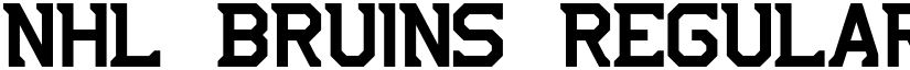 NHL Bruins Regular font