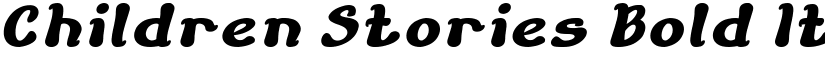 Children Stories Bold Italic font