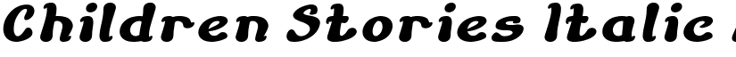 Children Stories Italic font