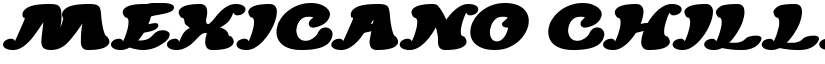 MEXICANO CHILLI SAUCE Bold Italic font