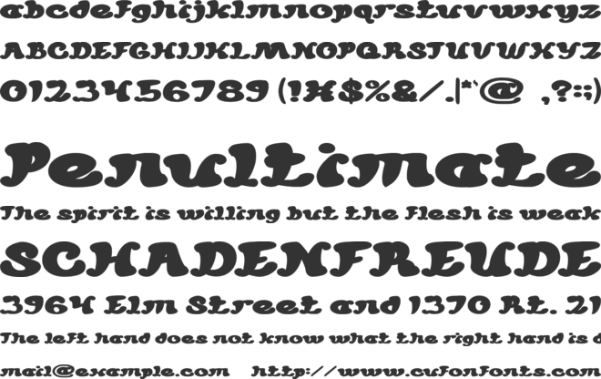 MEXICANO CHILLI SAUCE font preview