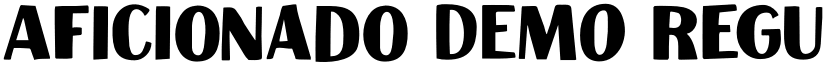 Aficionado DEMO Regular font