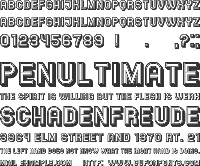 Medication font preview