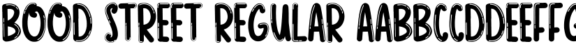 BOOD STREET Regular font