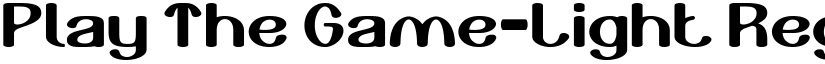 Play The Game-Light Regular font