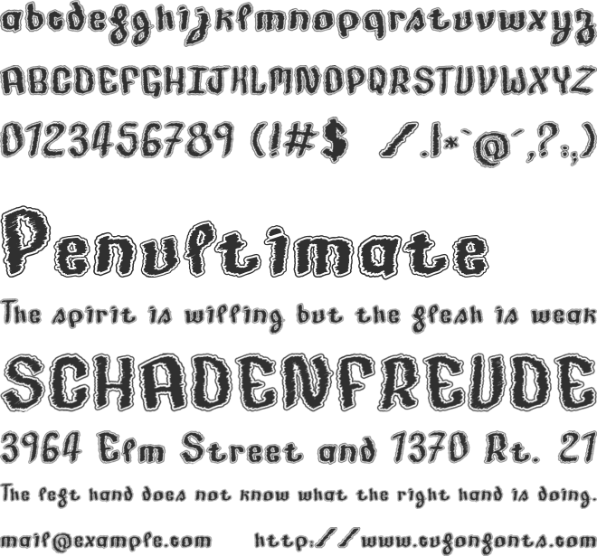 Made in France font preview