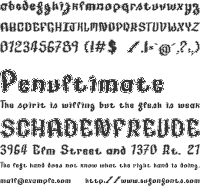 Made in France font preview