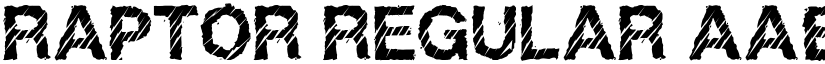 Raptor Regular font