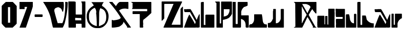 07-GHOST Zaiphon font download