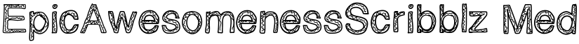 EpicAwesomenessScribblz Medium font