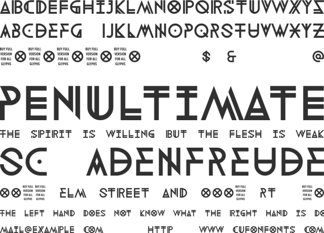 Digital Therapy - DEMO font preview