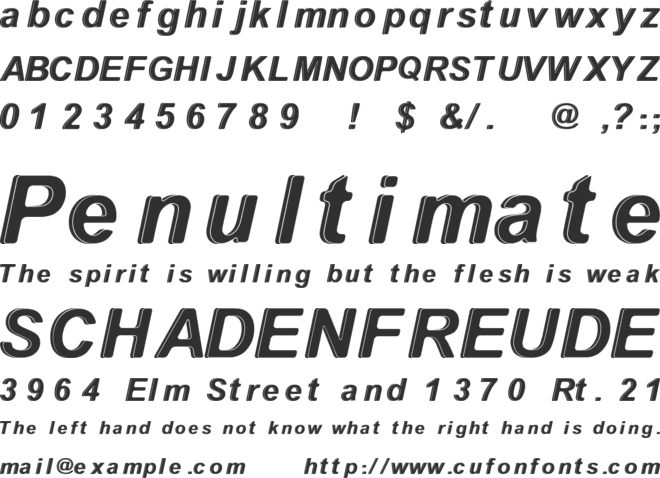 WithTheWaves font preview