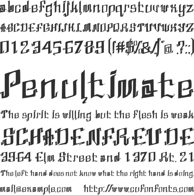 Abhinaya font preview