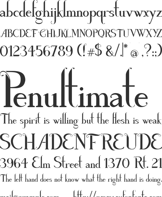 Poison Apple DEMO font preview