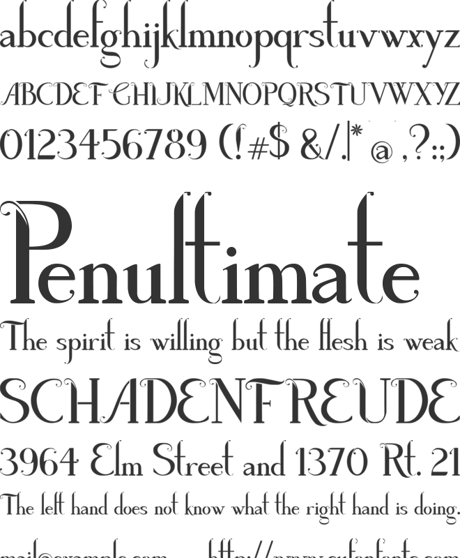 Poison Apple DEMO font preview