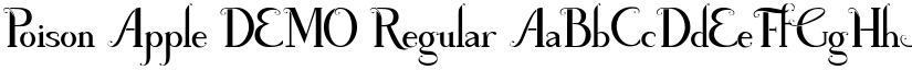 Poison Apple DEMO font download