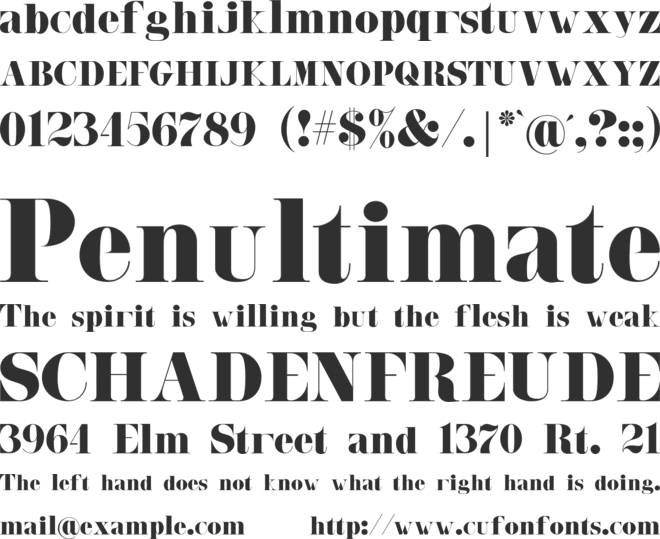 Malibu font preview