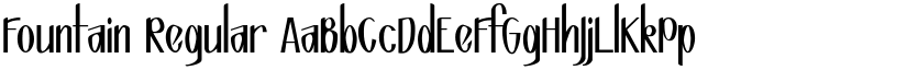 Fountain Regular font