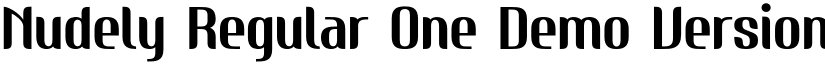 Nudely Regular One Demo Version Regular font