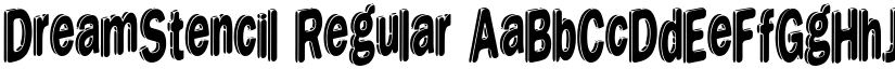 DreamStencil Regular font