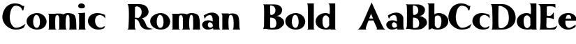 Comic Roman Bold font
