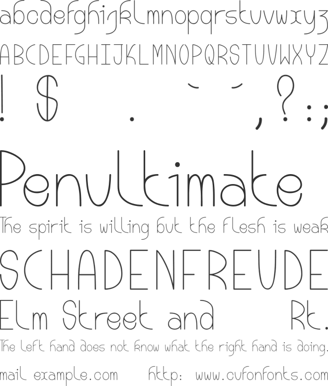 Bouddha Moon font preview