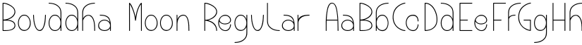 Bouddha Moon Regular font
