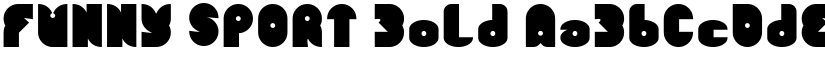 FUNNY SPORT Bold font