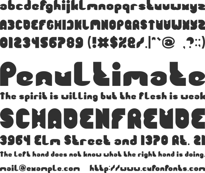 FUNNY SPORT font preview