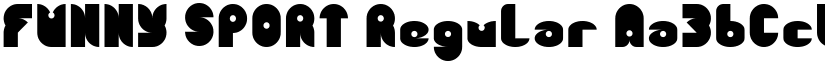 FUNNY SPORT Regular font