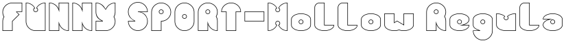 FUNNY SPORT-Hollow Regular font