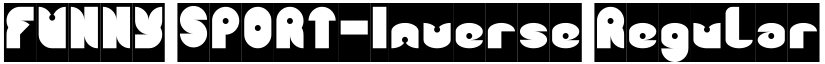 FUNNY SPORT-Inverse Regular font