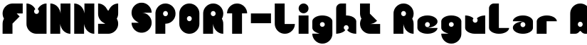 FUNNY SPORT-Light Regular font